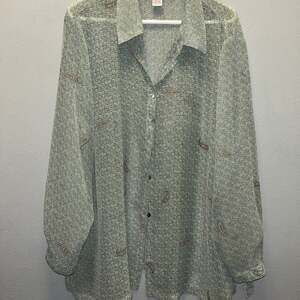 Maggie McNaughton Women's Long Sleeve Button-Up Blouse